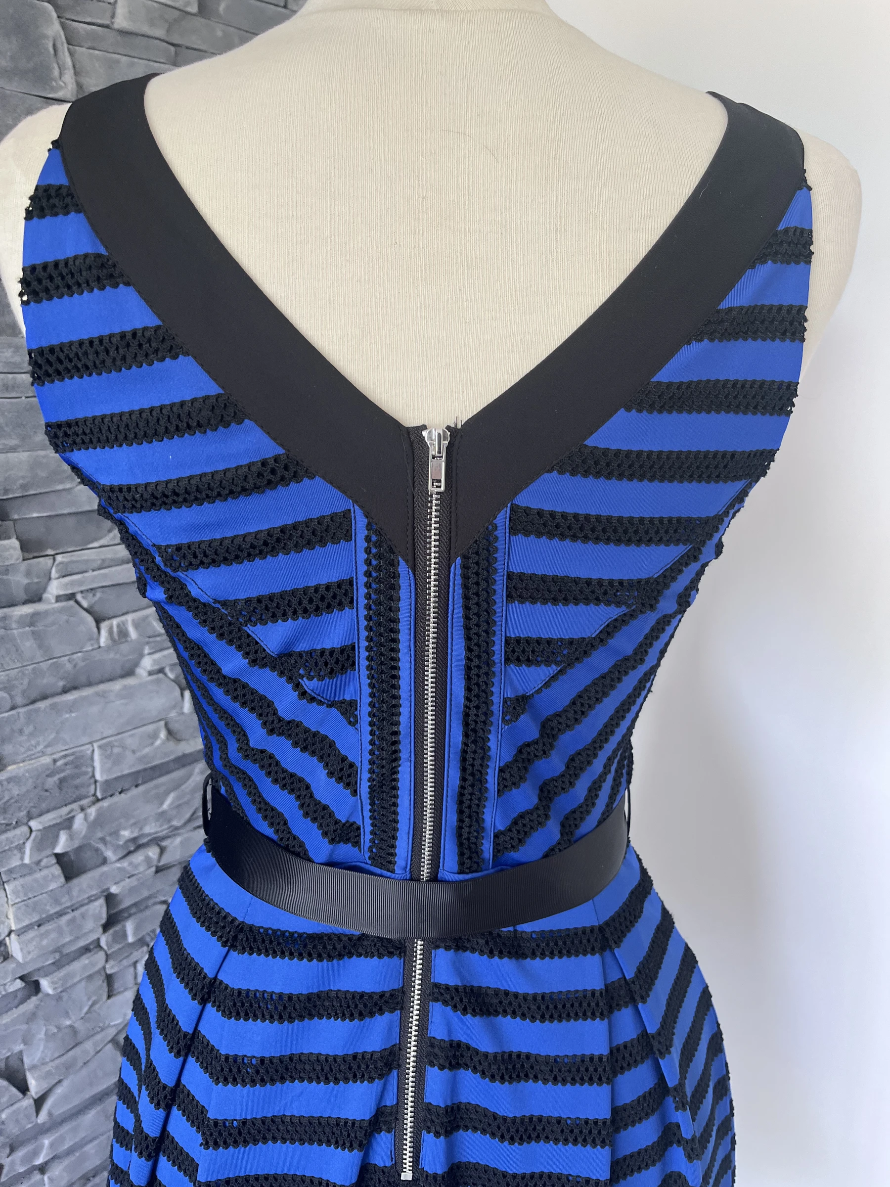 Vestido Morgan de verano a rayas azul y negro - Ajustado y chic - T36 – photo 5